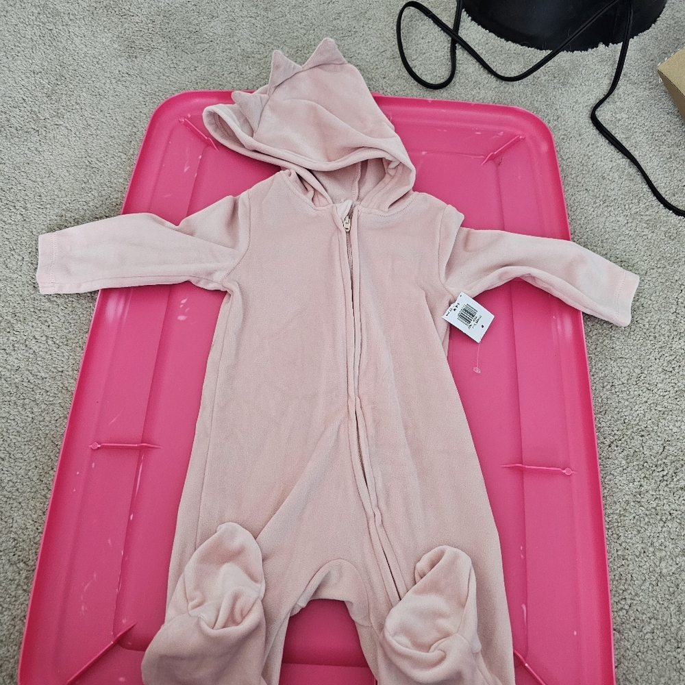 NWT Old Navy Pink dinosaur one piece